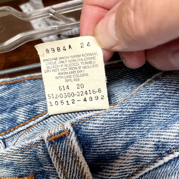 Vintage 1980s Levis 512 Jeans Women's Junior 7 Short USA - Picture 5 of 5